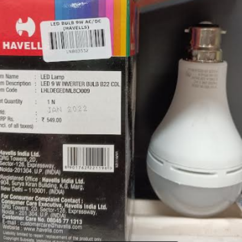 LED BULB 9W AC/DC (HAVELLS)