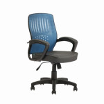 LOW BACK CHAIR OCL 023 (BLACK &amp; BLUE)