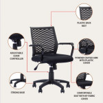 LOW BACK CHAIR OCL 040 (BLACK)