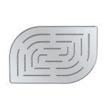 JAQUAR ALIVE MAZE OVERHEAD SHOWER - CHROME