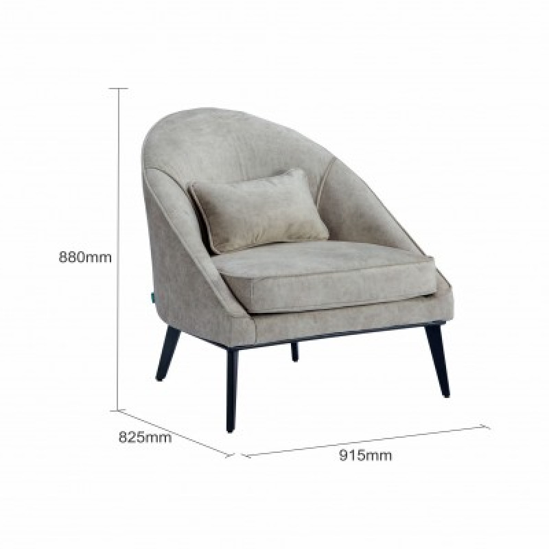 OLLIE ACCENT CHAIR SINGLE SEATER