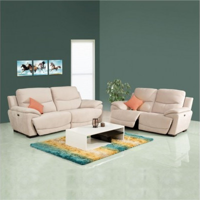 OSLAN RECLINER SOFA (INCLUDES 4 ELECTRIC RECLINERS) (FABRIC)