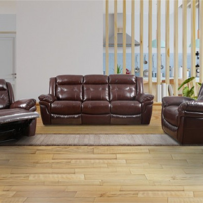 ROCKY RECLINER SOFA (3RR+1R+1R) (GENUINE LEATHER)