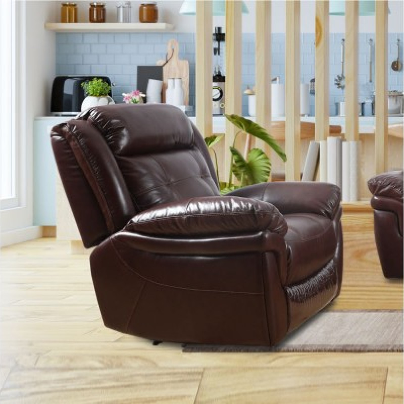 ROCKY RECLINER SOFA (3RR+1R+1R) (GENUINE LEATHER)