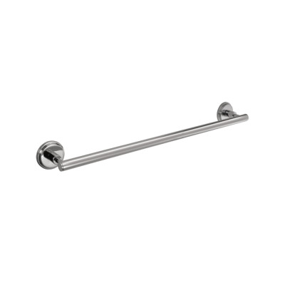 SINGLE TOWEL RAIL 600MM LONG - CHROME - JAQUAR