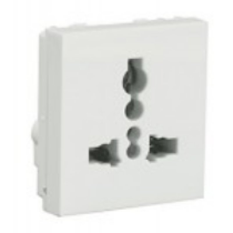 UNIVERSAL SOCKET-WHITE(P) 15AMP