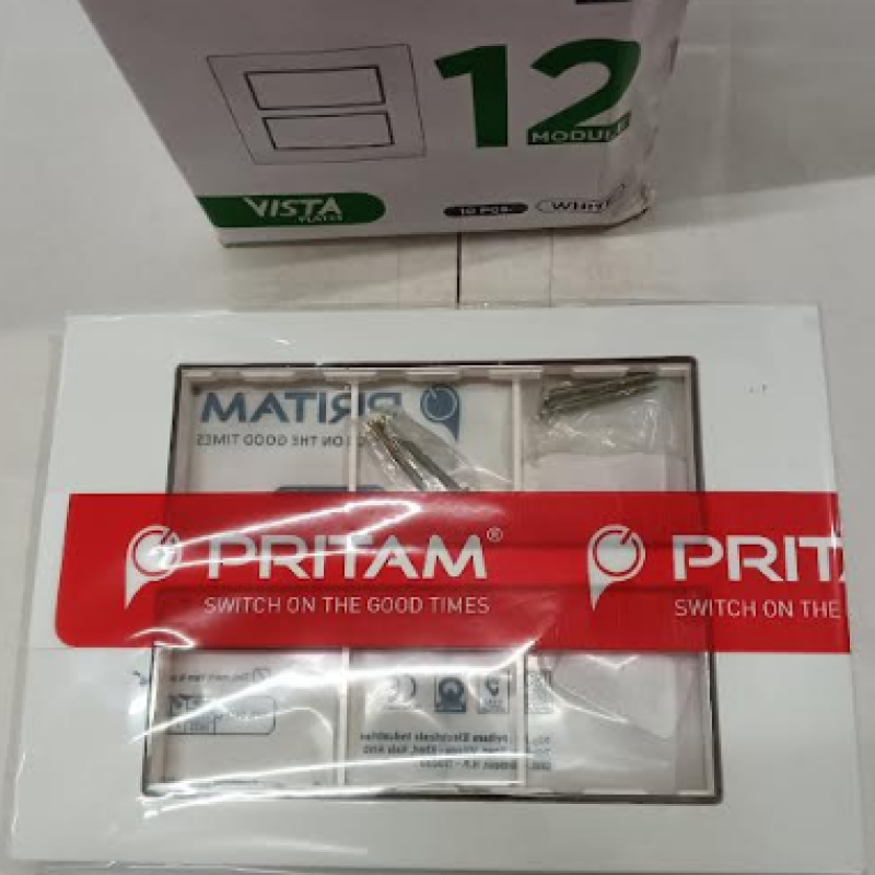 PRITAM VISTA PLATE 12 MODULE WHITE