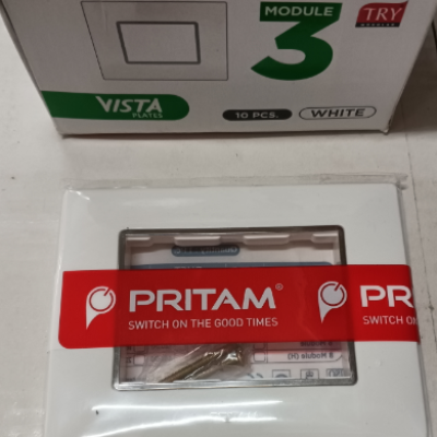 PRITAM VISTA PLATE 3 MODULE WHITE