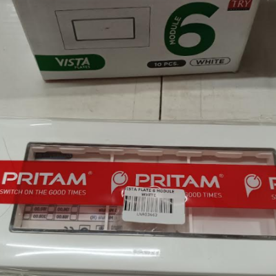 PRITAM VISTA PLATE 6 MODULE WHITE