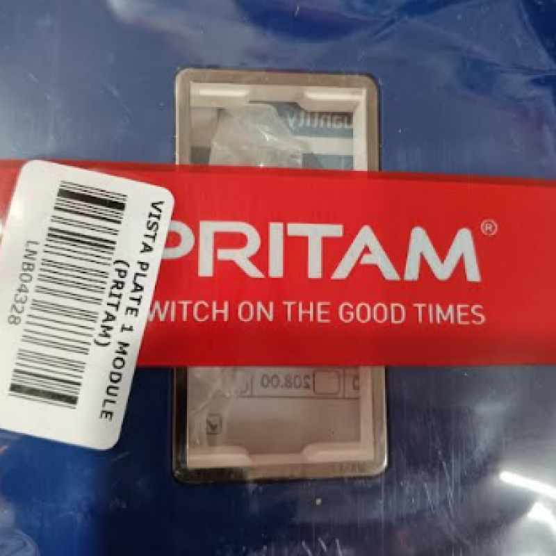 BLANK SWITCH PLATE GREY/WHITE (PRITAM)