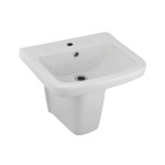Wall Hung Basin With Half Pedestal