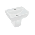 Essco Wall Hung Basin With Half Pedestal